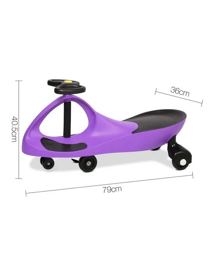 Keezi Kids Ride On Swing Car 2 Keezi Kids Ride On Swing Car - Image 2