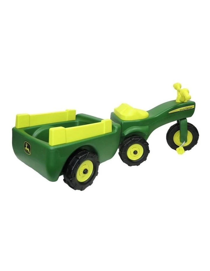 John Deere Ride On Pedal Trike Tractor & Pull Wagon Kids Children Toy Tricycle 2 John Deere Ride On Pedal Trike Tractor & Pull Wagon Kids Children Toy Tricycle - Image 2