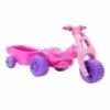 Avoca ATV Push Kick Trike w/ Trailer Junior/Toddler/Kids 1-3y Ride-On Toy Pink