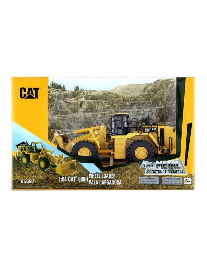CAT 1:64 Diecast Metal 988H Wheel Loader Kids/Children Vehicle Toy Yellow 1 CAT 1:64 Diecast Metal 988H Wheel Loader Kids/Children Vehicle Toy Yellow