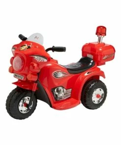 Lenoxx Indoor/Outdoor Red 3 wheel Electric Ride On Motorcycle Motor Trike Kids/Toddler