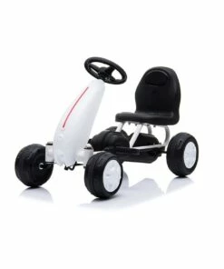 UNBRANDED Kids Go Kart Pedal Ride On Children Racing Car Toy Buggy 18 Months White
