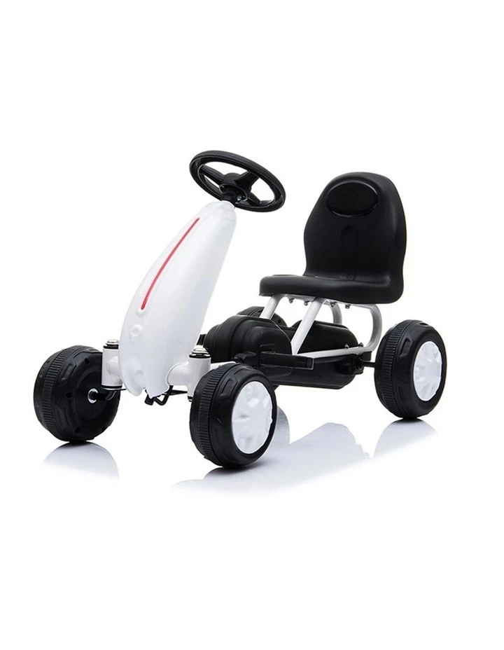 UNBRANDED Kids Go Kart Pedal Ride On Children Racing Car Toy Buggy 18 Months White 1 UNBRANDED Kids Go Kart Pedal Ride On Children Racing Car Toy Buggy 18 Months White