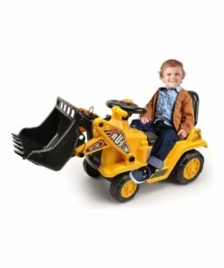 Lenoxx Ride On Digger Kids/Children Outdoor Tractor Push/Kick Toy w/Levers 3y