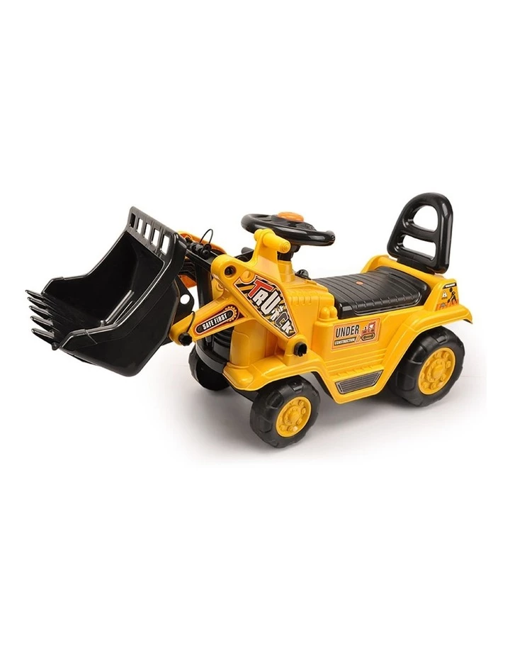 Lenoxx Ride On Digger Kids/Children Outdoor Tractor Push/Kick Toy w/Levers 3y 2 Lenoxx Ride On Digger Kids/Children Outdoor Tractor Push/Kick Toy w/Levers 3y - Image 2