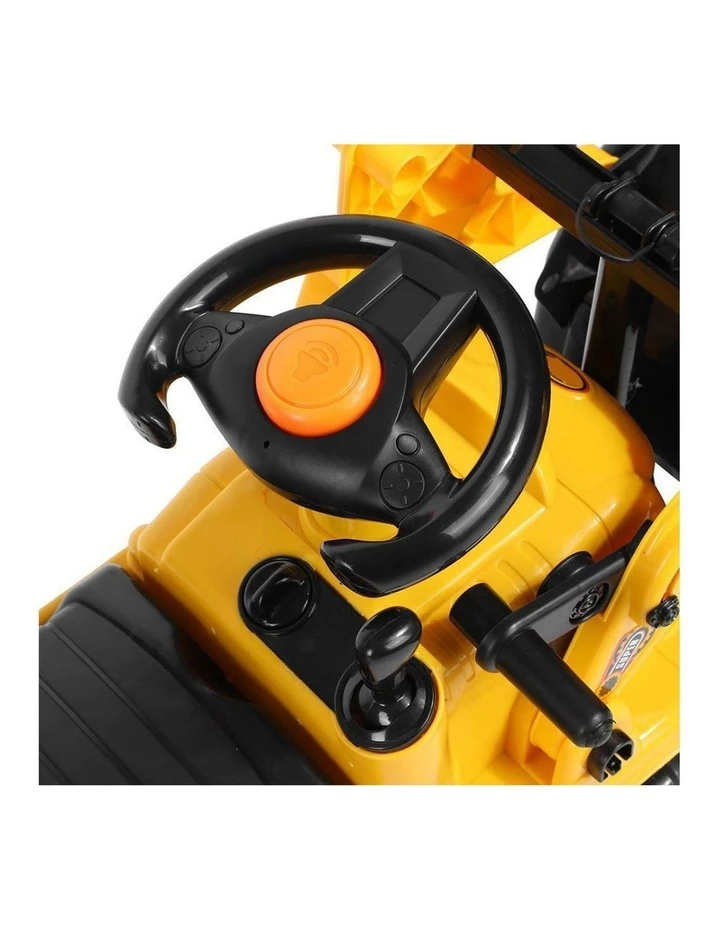 Lenoxx Ride On Digger Kids/Children Outdoor Tractor Push/Kick Toy w/Levers 3y 5 Lenoxx Ride On Digger Kids/Children Outdoor Tractor Push/Kick Toy w/Levers 3y - Image 5