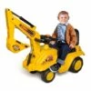 Lenoxx Ride On Excavator Kids/Children Outdoor Tractor Push/Kick Toy w/Lever 3y