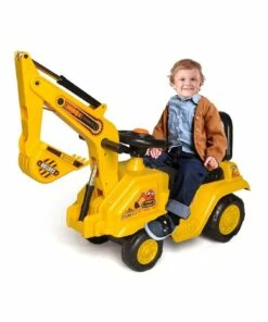 Lenoxx Ride On Excavator Kids/Children Outdoor Tractor Push/Kick Toy w/Lever 3y