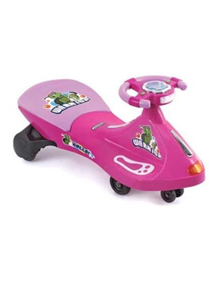 Aussie Baby Turtle Warrior Kids Ride On Swing Car - Pink 1 Aussie Baby Turtle Warrior Kids Ride On Swing Car - Pink