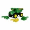 John Deere 38cm Big Scoop Dump Truck Kids Interactive Vehicle Toy w/Sand Pit Tools 3y+