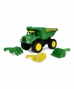John Deere 38cm Big Scoop Dump Truck Kids Interactive Vehicle Toy w/Sand Pit Tools 3y+