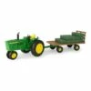 John Deere 40pc Big Farm 53cm 1:16 Tractor Toy w/Wagon/Bales Kids Light Sound