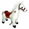 Bounce Buddies KidsGro Kids Ride On Push Toy w/Wheels White Horse Rider 3y+