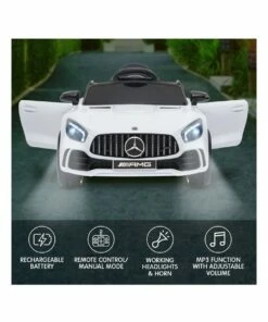 Klika Mercedes Benz Licensed Kids Electric Ride On Car Remote Control In White -Vehicles & Remote Control Toys Online Shop 869501440 3 720x928