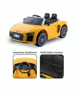 Klika R8 Spyder Audi Kids Electric Ride On Car Yellow -Vehicles & Remote Control Toys Online Shop 869501710 7 720x928